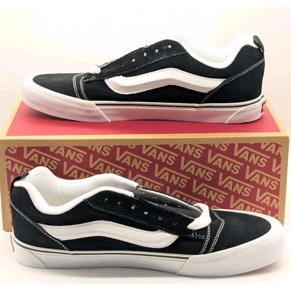 Vans Knu Skool Size Mens 13 Skate Board Black/True White Classic VN0009QC6BT